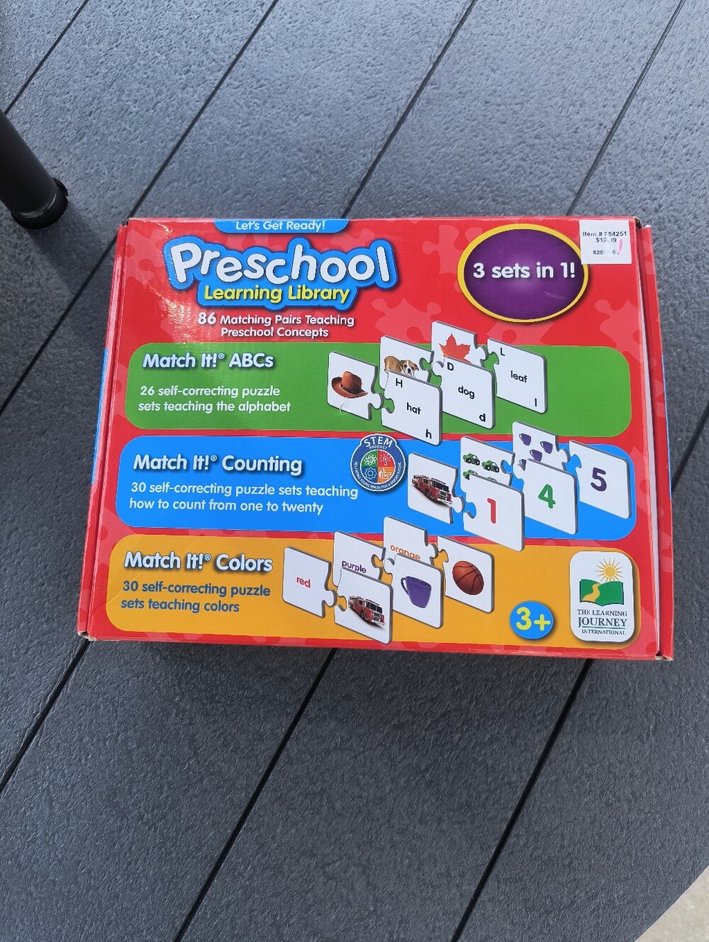 The Learning Journey Puzzle Sets Preschool Learning Library 86 Matching Pairs